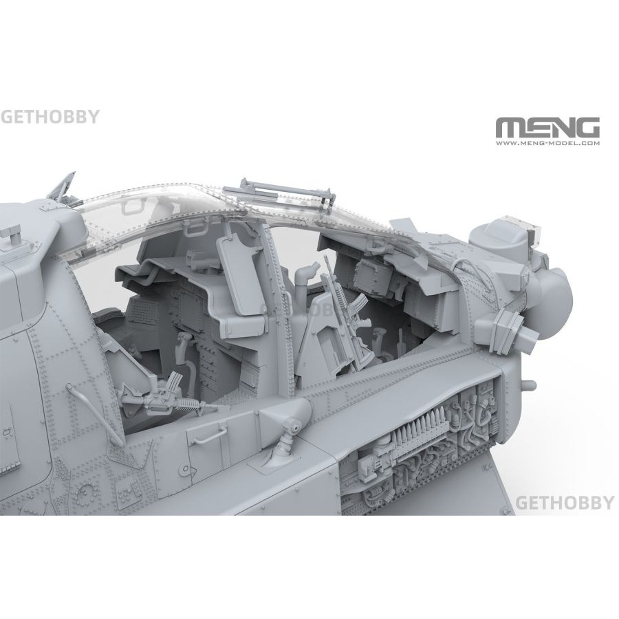 MENG 1/35 AH-64D 薩拉夫 長弓阿帕契 重型武裝直升機 以色列空軍 特別版 組裝模型-細節圖6