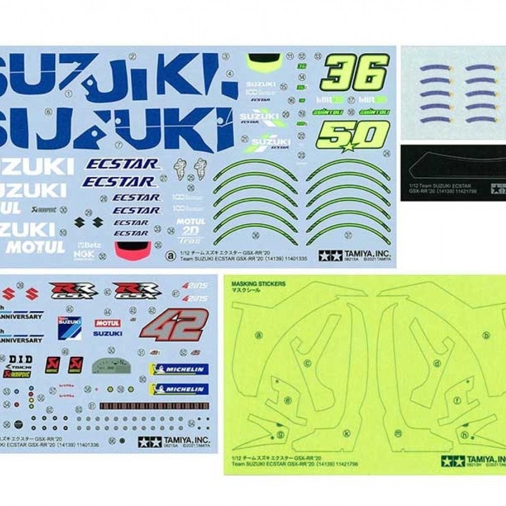 TAMIYA 田宮 模型 1/12 Team SUZUKI Ecstar GSX-RR ’20 NO.139-細節圖11