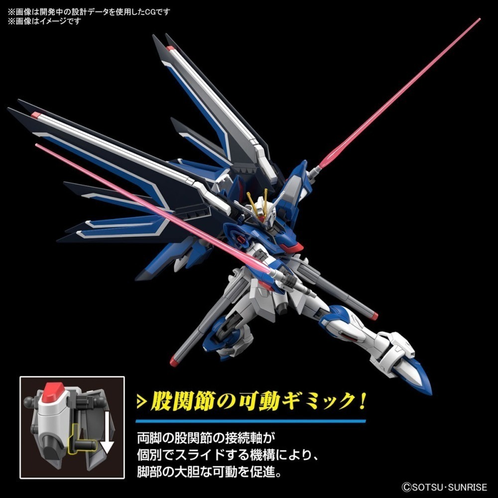 BANDAI 代理版 組裝模型 #243 SEED HG 1/144 振揚自由鋼彈-細節圖4