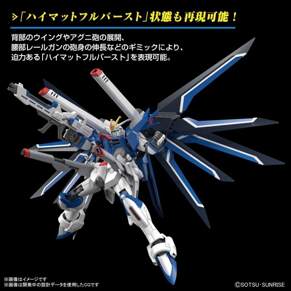 BANDAI 代理版 組裝模型 #243 SEED HG 1/144 振揚自由鋼彈-細節圖9