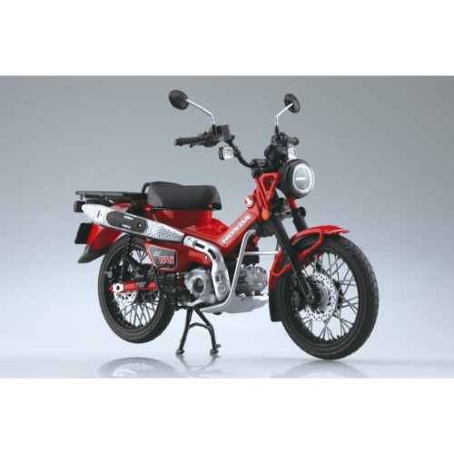AOSHIMA 青島 1/12 本田 HONDA 機車 CT125 Hunter Cub 火焰紅色 完成品