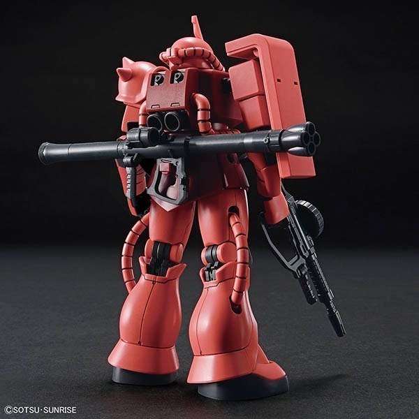 BANDAI 組裝模型 #234 HGUC  1/144 機動戰士鋼彈 40週年 MS-06S Zaku II 夏亞專用-細節圖7