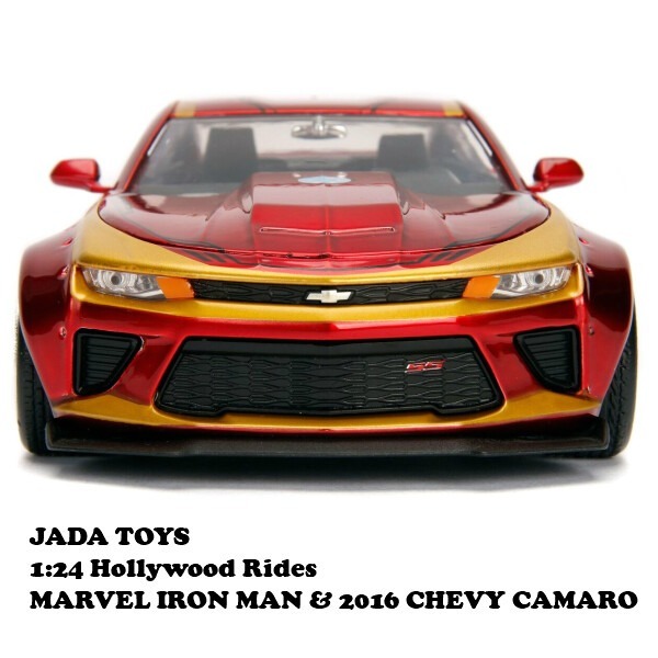 JADA TOTS 1/24 MARVEL 漫威鋼鐵人&2016雪佛蘭科邁羅  壓鑄金屬車-細節圖7