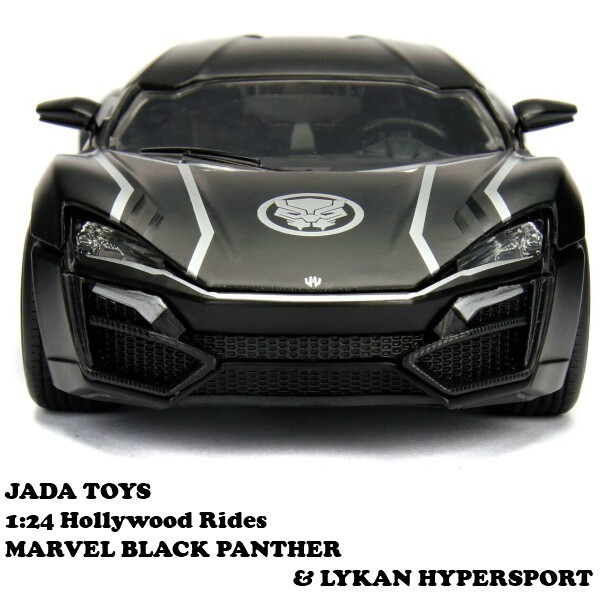 JADA TOTS 1/24 MARVEL Marvel 黑豹 BLACK PANTHER & LYKAN 壓鑄金屬車-細節圖4