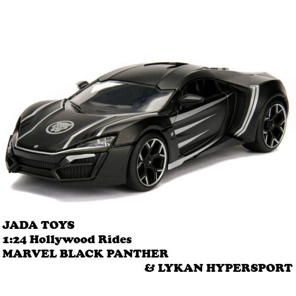JADA TOTS 1/24 MARVEL Marvel 黑豹 BLACK PANTHER & LYKAN 壓鑄金屬車-細節圖5
