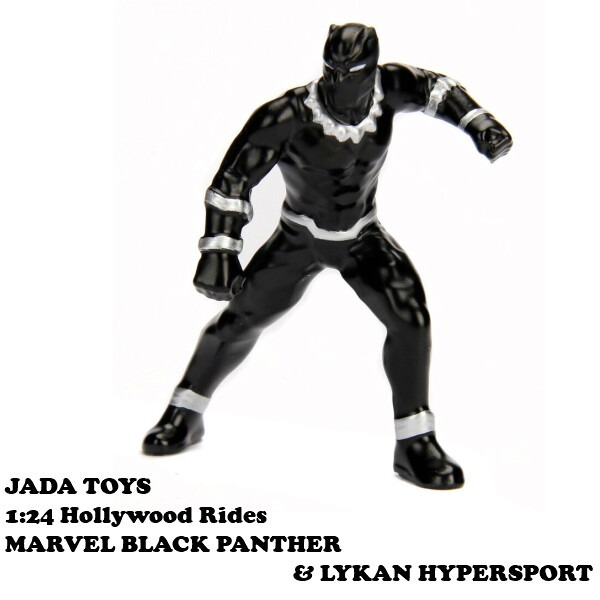 JADA TOTS 1/24 MARVEL Marvel 黑豹 BLACK PANTHER & LYKAN 壓鑄金屬車-細節圖7