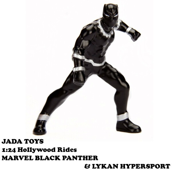 JADA TOTS 1/24 MARVEL Marvel 黑豹 BLACK PANTHER & LYKAN 壓鑄金屬車-細節圖8