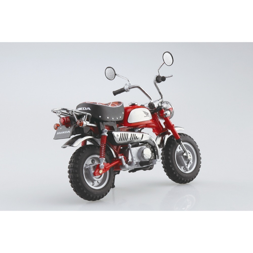 AOSHIMA 青島 1/12 本田 HONDA 機車 CT125 Hunter Cub 火焰紅色 完成品-細節圖2