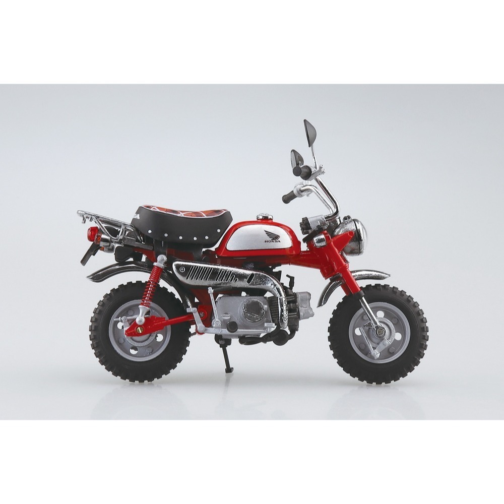 AOSHIMA 青島 1/12 本田 HONDA 機車 CT125 Hunter Cub 火焰紅色 完成品-細節圖3