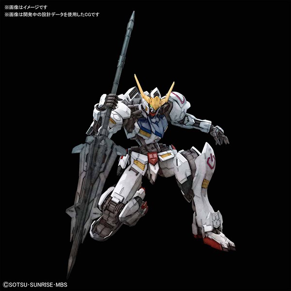 BANDAI組裝模型 MG 1/100 機動戰士鋼彈 鐵血的孤兒 ASW-G-08 獵魔鋼彈-細節圖5