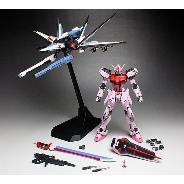 BANDAI  組裝模型 MG 1/100 機動戰士鋼彈 SEED MBF-02+EW454F 嫣紅攻擊鋼彈(鳳裝備)-細節圖8