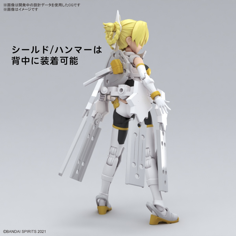 BANDAI 組裝模型 30MS 組裝少女輕作戰 SIS-F00尤菲雅 顏色A-細節圖3