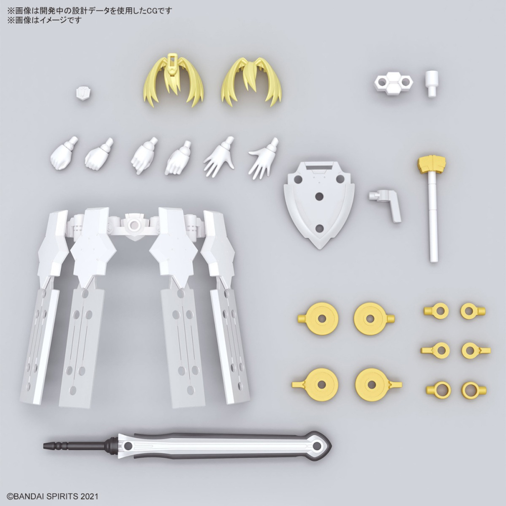 BANDAI 組裝模型 30MS 組裝少女輕作戰 SIS-F00尤菲雅 顏色A-細節圖9
