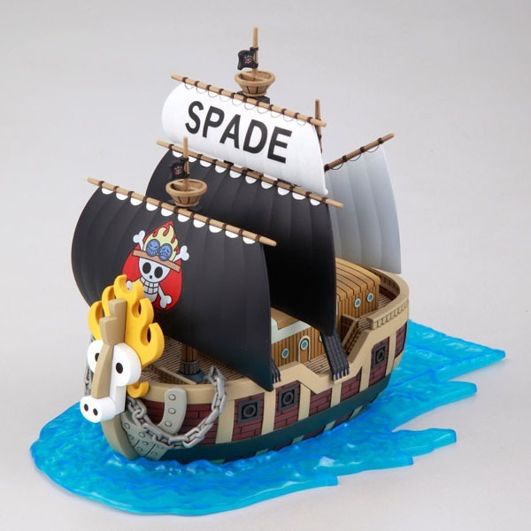BANDAI 組裝模型 航海王 海賊王 偉大船艦 #12 火拳艾斯 黑桃海賊團海賊船-細節圖2