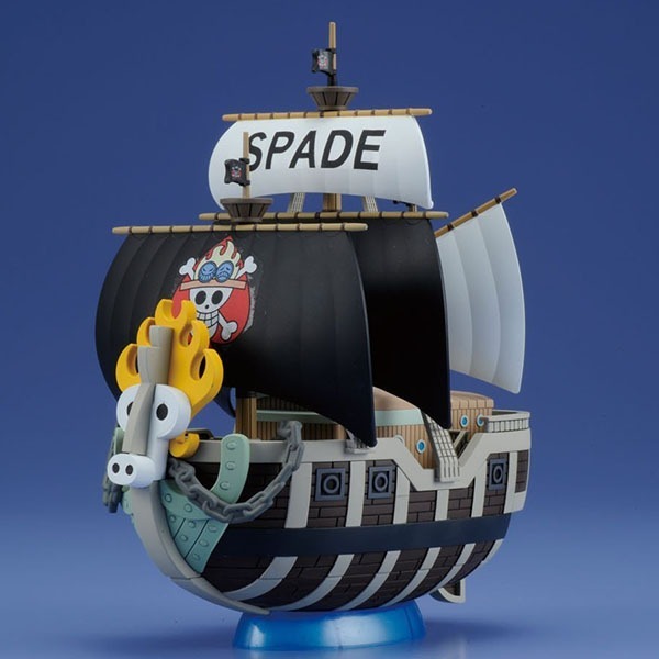 BANDAI 組裝模型 航海王 海賊王 偉大船艦 #12 火拳艾斯 黑桃海賊團海賊船-細節圖4
