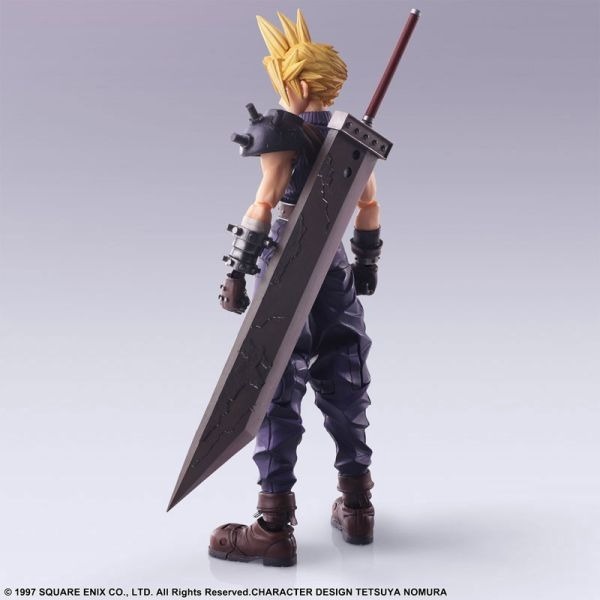 SE BRING ARTS FF7 克勞德 CLOUD STRIFE 15cm 可動公仔-細節圖7