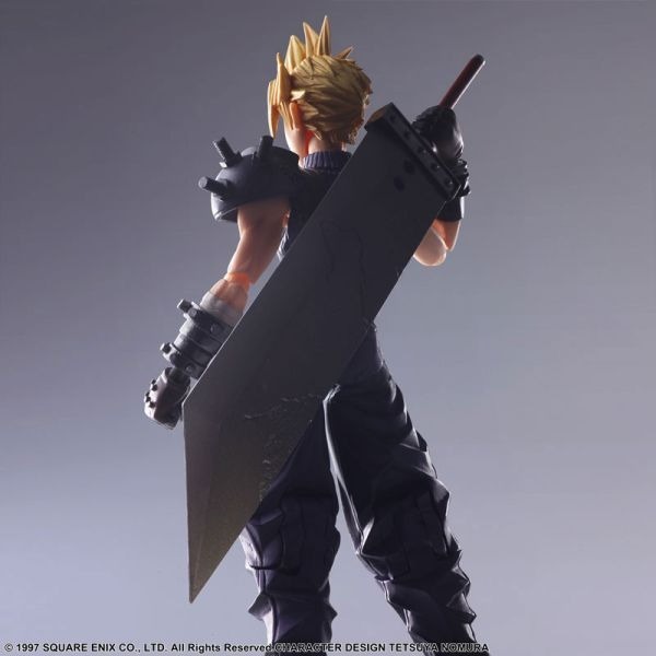 SE BRING ARTS FF7 克勞德 CLOUD STRIFE 15cm 可動公仔-細節圖8