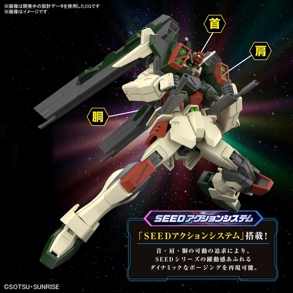 BANDAI 組裝模型 #253 HG 1-144 鋼彈SEED劇場版 閃電暴風鋼彈-細節圖8