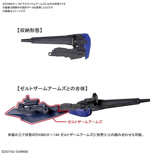 BANDAI 組裝模型 HGBD:R  1-144 #036 三代武器組-細節圖3