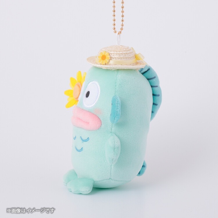 Sanrio 三麗鷗 角色 人魚漢頓 向日葵系列 吊飾 絨毛 玩偶 公仔-細節圖2