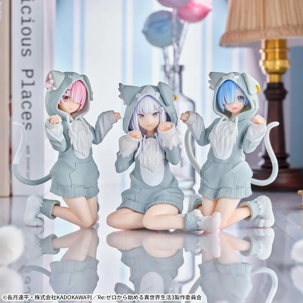 SEGA 景品 公仔 Re:從零開始的異世界生活 Yumemirize 愛蜜莉雅 貓貓睡衣Ver.-細節圖8