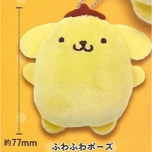 夢屋 Yumeya 三麗鷗 Sanrio 角色 布丁狗 毛絨球鏈吊飾 扭蛋 轉蛋 全套4款-細節圖3