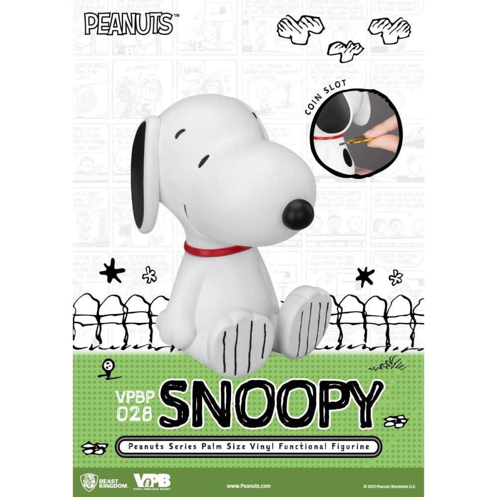 BEAST KINGDOM VPBP-028 花生漫畫系列 掌心儲金公仔 史努比-細節圖3