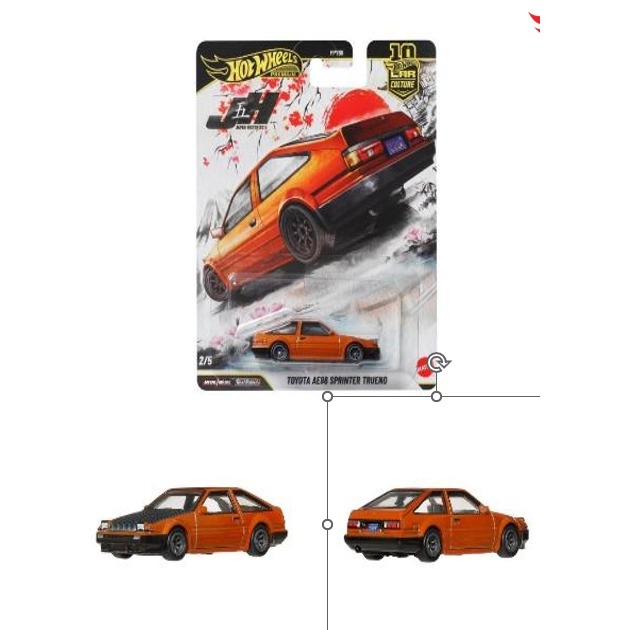 Hot wheels 風火輪小汽車 汽車文化 豐田 AE86 Sprinter Trueno-細節圖2