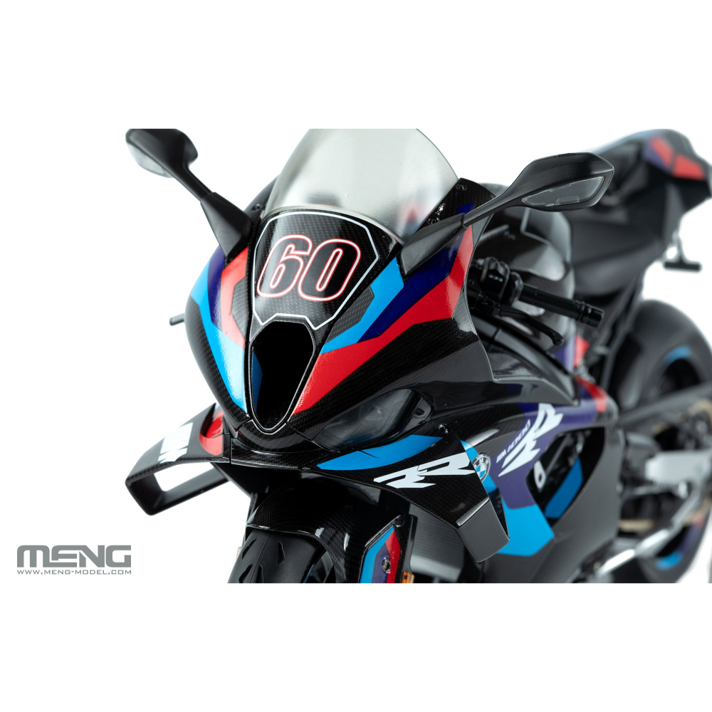 MENG MT-009s 1/9 BMW M 1000RR 摩托車（悅色版）組裝模型-細節圖4