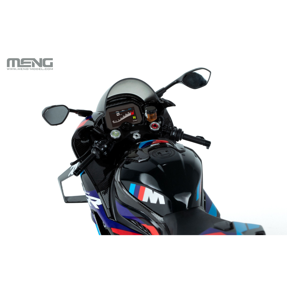 MENG MT-009s 1/9 BMW M 1000RR 摩托車（悅色版）組裝模型-細節圖6