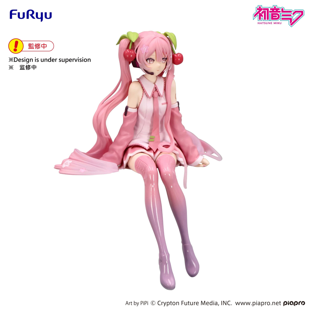 FuRyu 景品 初音未來 泡麵蓋公仔 櫻未來2026-細節圖2