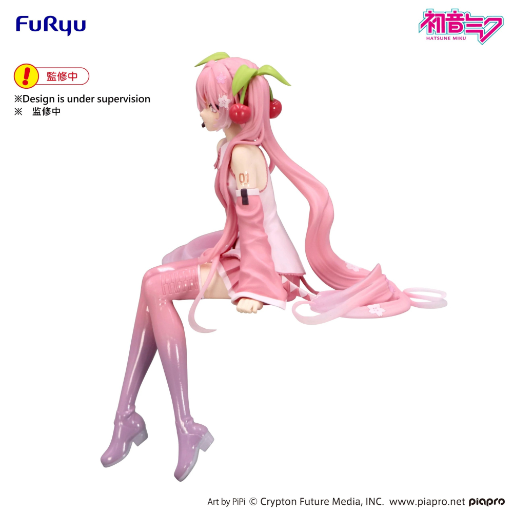 FuRyu 景品 初音未來 泡麵蓋公仔 櫻未來2026-細節圖3