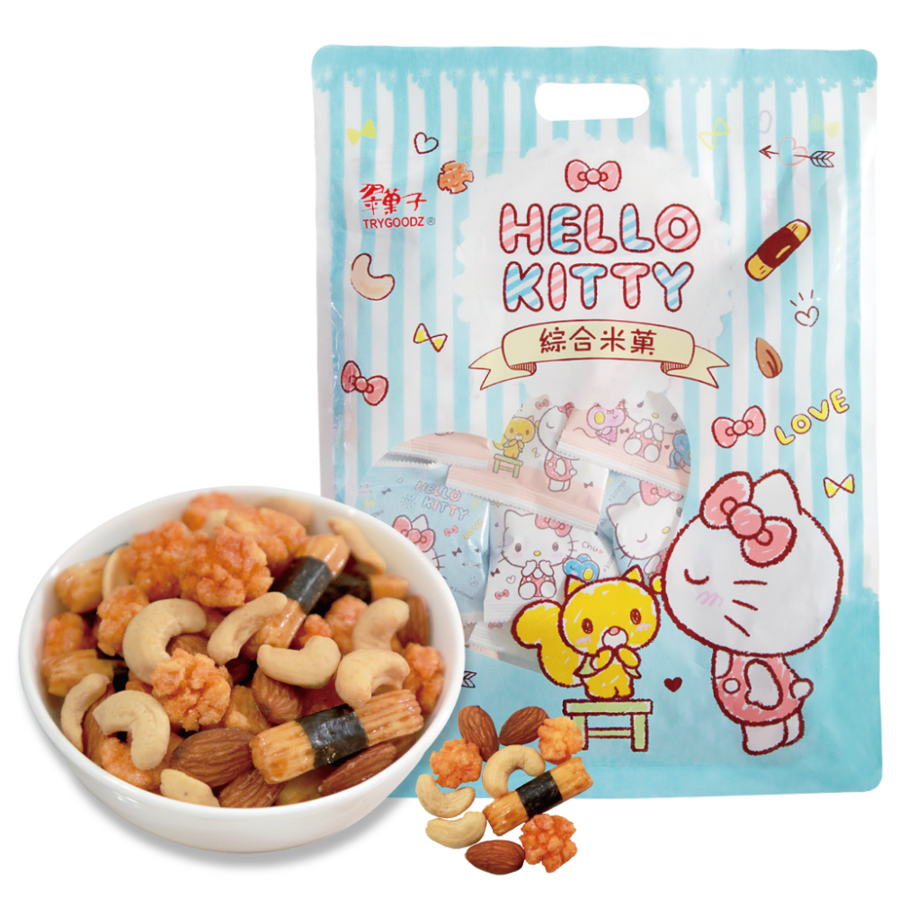 【翠菓子】Hello Kitty綜合米菓分享包 ★獨家跨界聯名限定款航空米果★ 翠果子｜豆之家-細節圖2