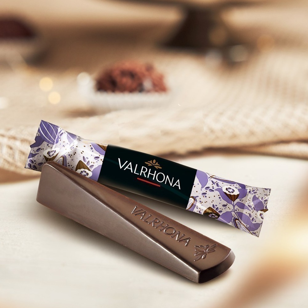 【VALRHONA】法芙娜頂級純苦61%巧克力棒｜獨立包裝｜法國進口巧克力(40入裝/罐)-細節圖3