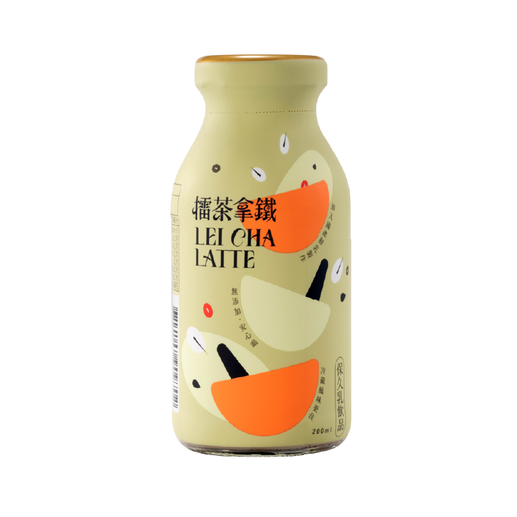 【仙園】擂茶拿鐵保久乳｜國產牧場生乳｜12種天然穀物｜客家擂茶｜厚乳擂茶｜伴手禮(200ml/瓶)-細節圖4