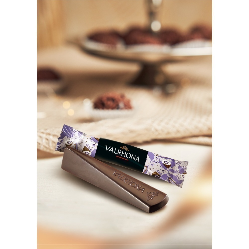 【VALRHONA】法芙娜頂級純苦61%巧克力棒｜獨立包裝｜法國進口巧克力(40入裝/罐)-細節圖2