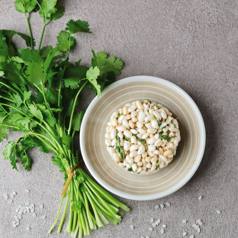 【仙園】古早味香菜米香酥x1｜臺南 16 號越光米｜北斗香菜｜麥芽糖｜非油炸｜純素(10片/袋)-細節圖4