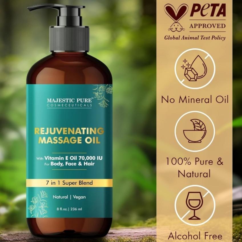 （正品）🌸美國Majestic pure山金車痠痛按摩油 /7 in 1花香煥活按摩油-細節圖2