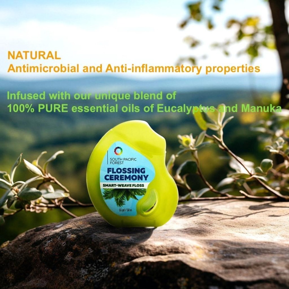 （正品）現貨 西班牙-義大利製造FlossingCeremony麥盧卡潔淨牙線2入(55碼x2)-細節圖3