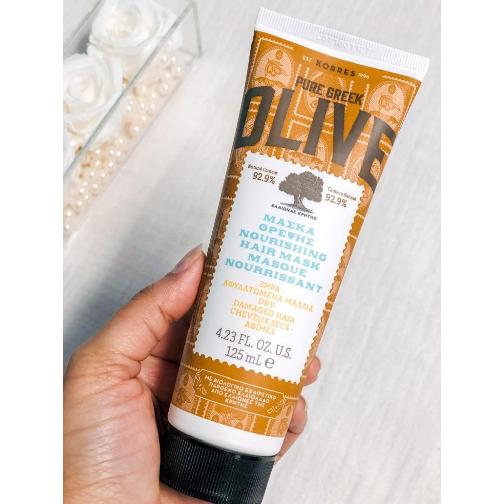 （正品）現貨希臘原裝進口KORRES橄欖護髮膜-細節圖2