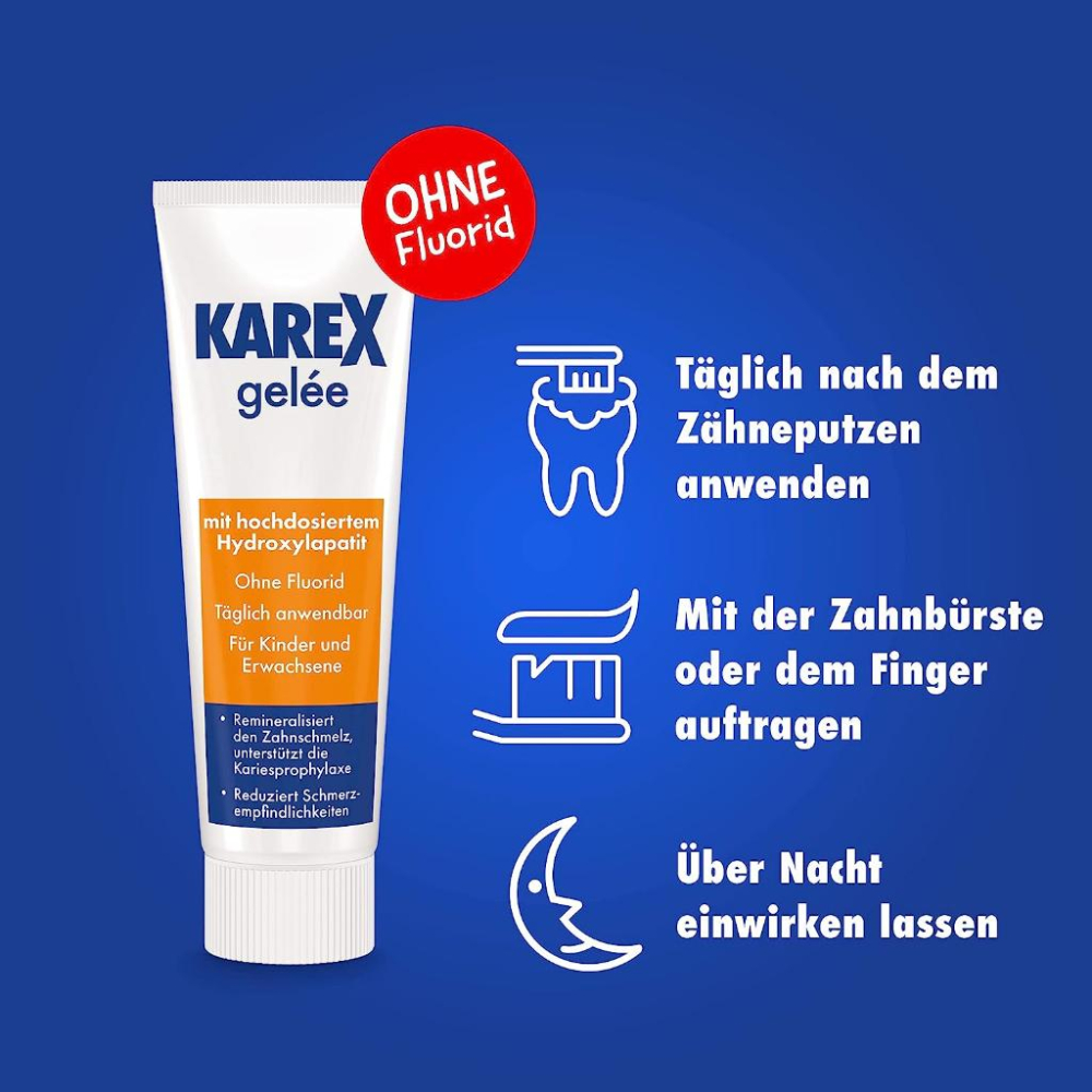 德國原裝進口Karex 免沖洗牙質強化果凍凝膠 成人/兒童/牙套配戴者/牙齒美白術後保養/-細節圖2