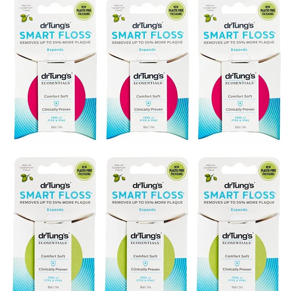 現貨+預購🌸美國原裝進口Dr Tung＇s 無BPA 天然蜂蠟聰明牙線 牙套矯正專用牙線-細節圖2