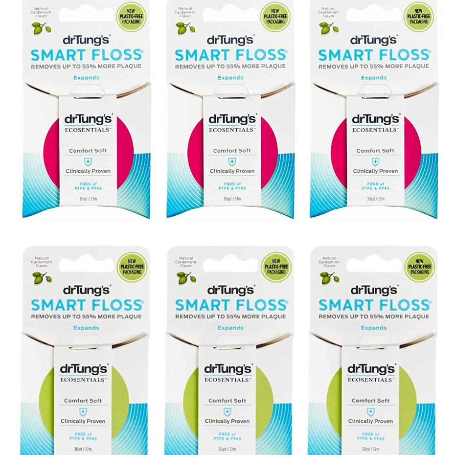 現貨+預購🌸美國原裝進口Dr Tung＇s 無BPA 天然蜂蠟聰明牙線 牙套矯正專用牙線-細節圖2