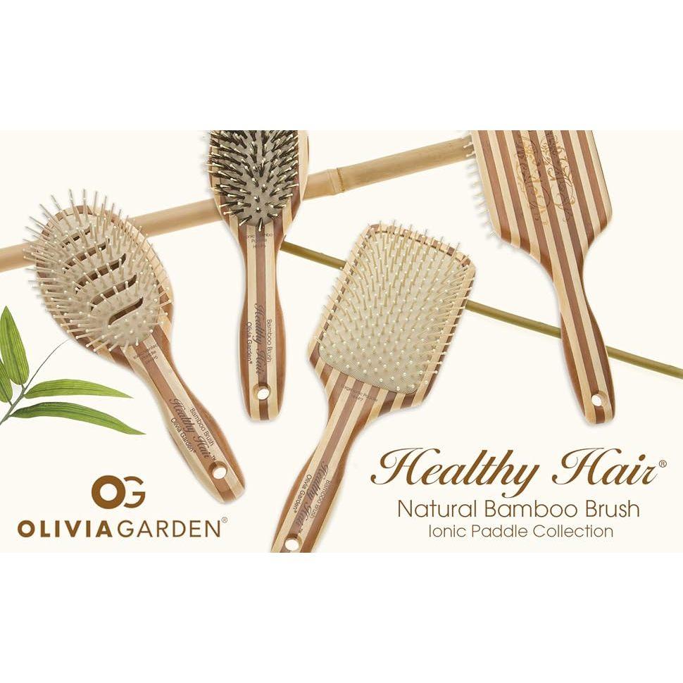 （正品） 美國原裝進口Olivia Garden竹製按摩氣墊梳 健康梳-細節圖8