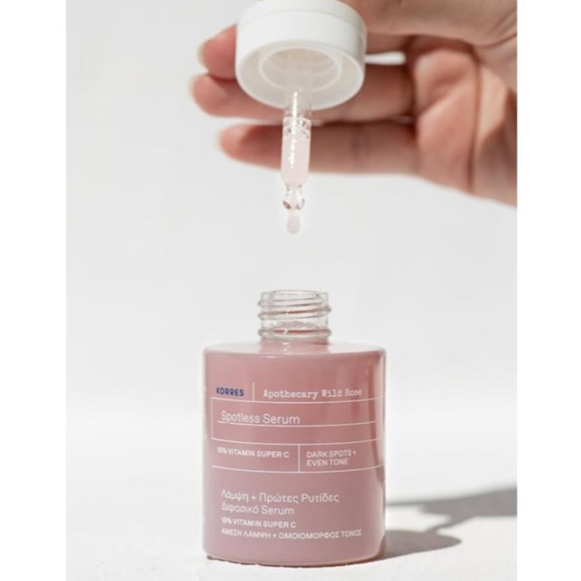 (正品)希臘原裝進口KORRES希臘野玫瑰無暇精華液-細節圖2