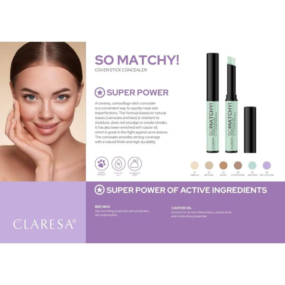 (正品)現貨出清 歐洲原裝進口Claresa 玩美遮瑕膏-細節圖3