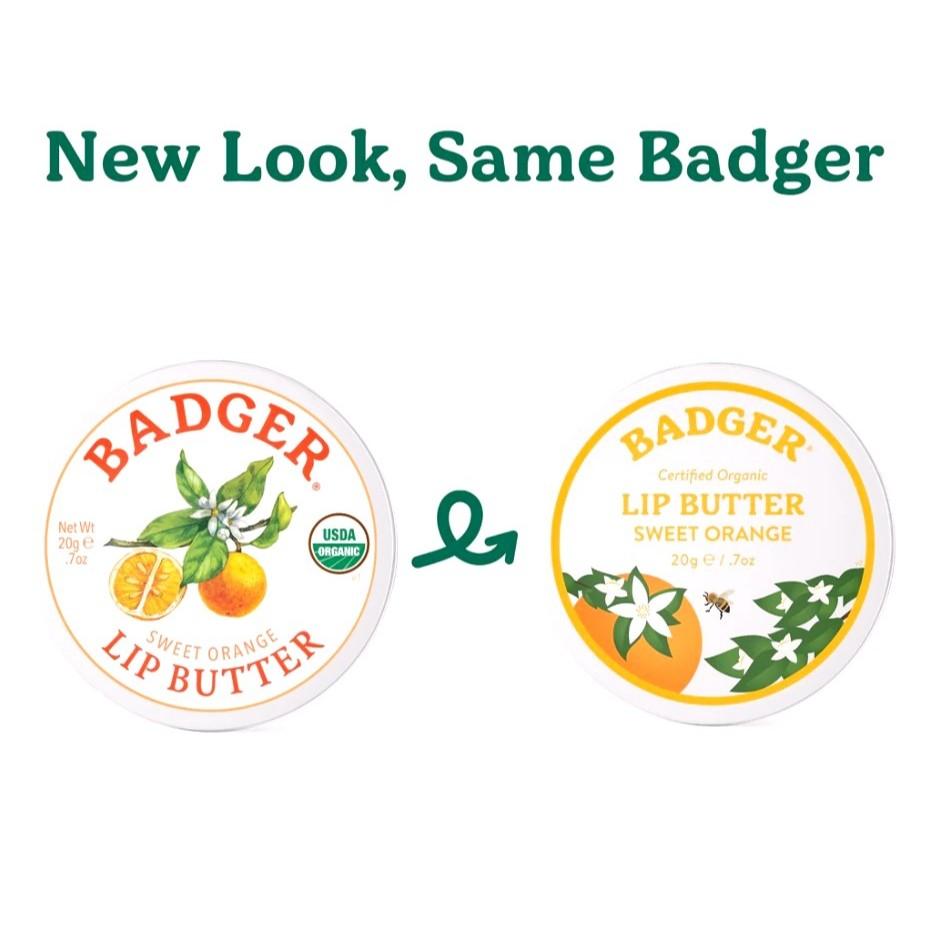 (正品) 現貨美國原裝BADGER蜂蠟潤唇膏 /甜橙潤唇膏 BADGER護唇膏-細節圖3