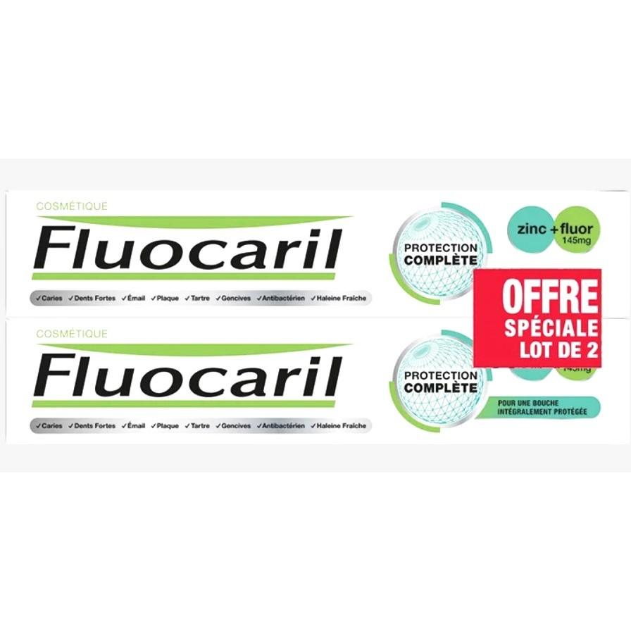 （正品）現貨法國原裝進口Fluocaril Zinc+全效護理牙膏X2-細節圖2
