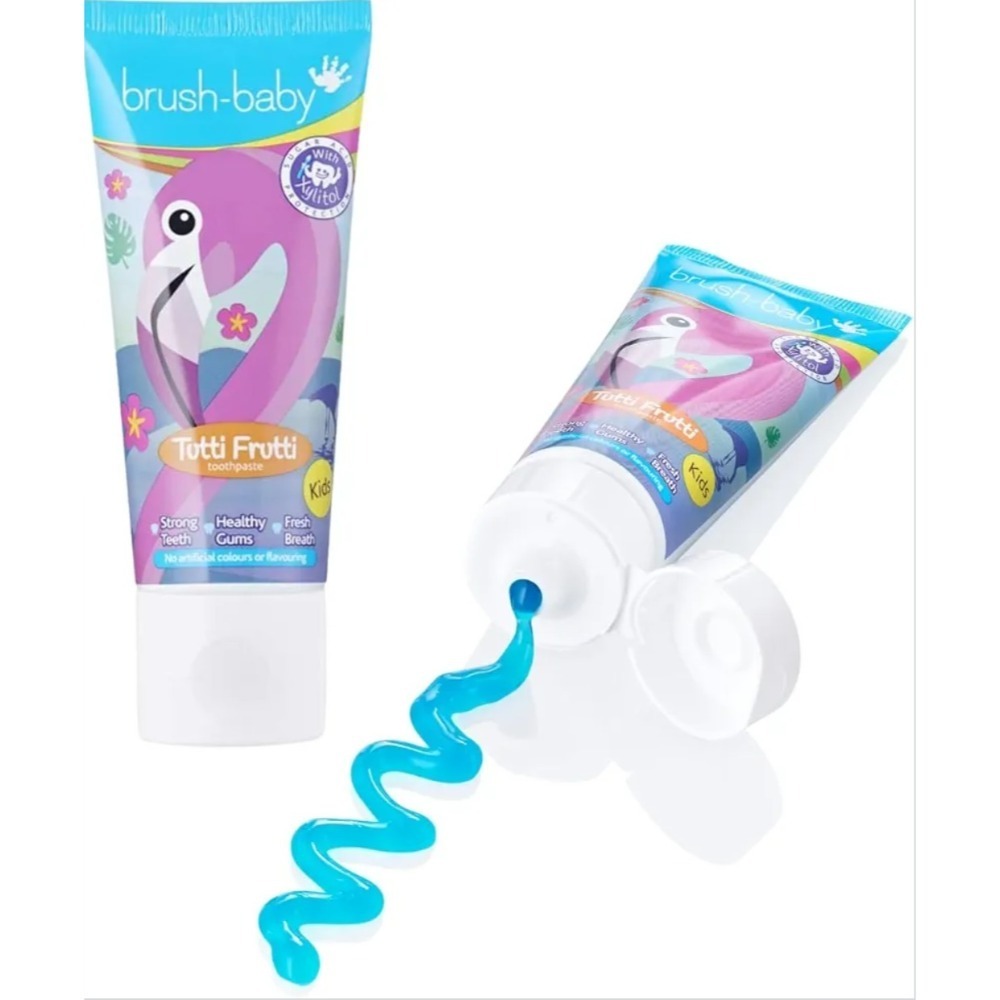 （正品）歐洲原裝Brush Baby兒童牙膏3條組(適合3歲以上幼童)-細節圖3