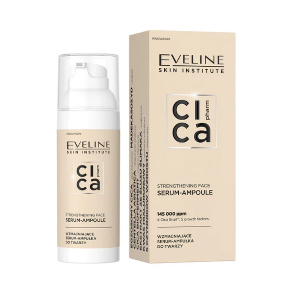 （正品）歐洲波蘭EVELINE積雪草時光奇蹟無油保濕霜/嫩白精華/彈潤精華安瓶-規格圖1